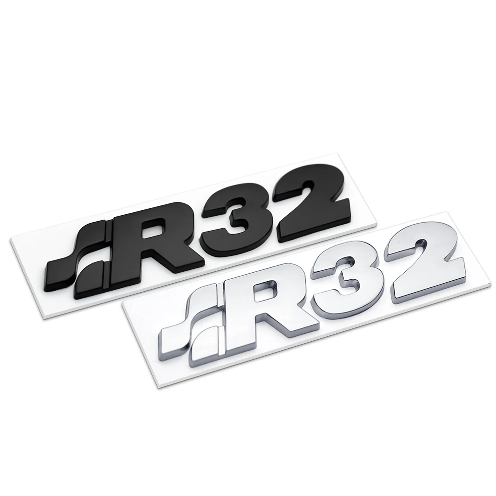 3D Car R32 Logo emblem Auto Decals Car Window Stickers car accessories For Volkswagen R Golf 4 Motion GTI Polo Touran TSI R32