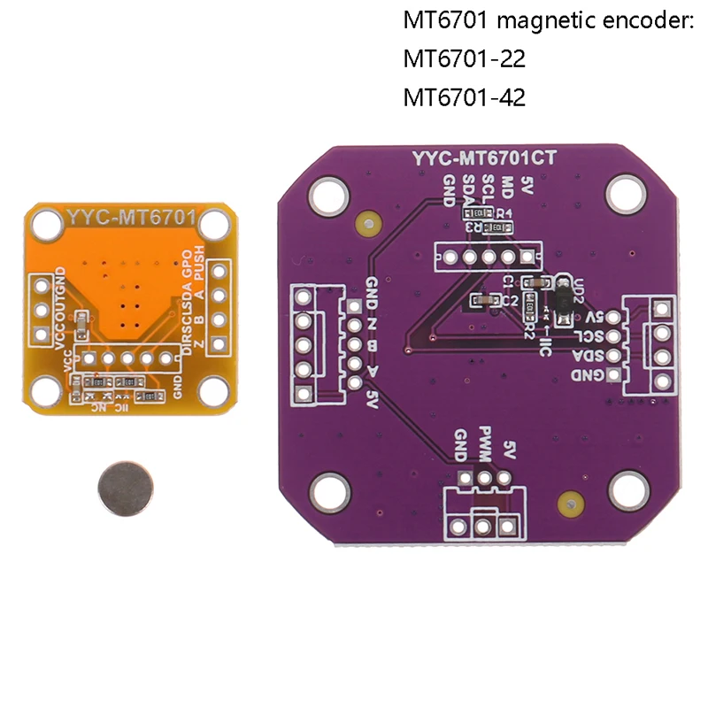 MT6701 Magnetic Encoder Magnetic Induction Angle Sensor Module High Precision Can Perfectly Replace Sensor Module