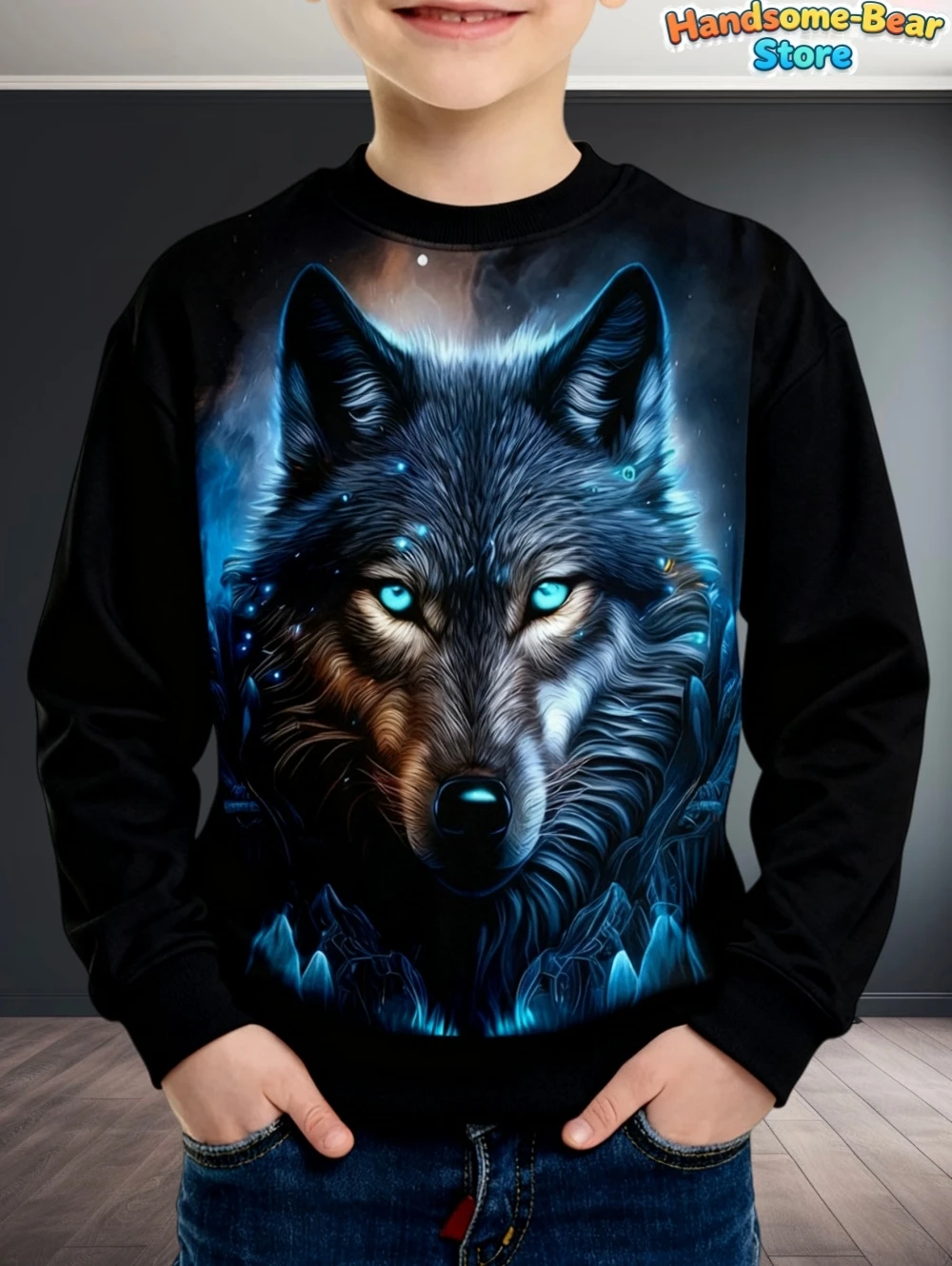 meninos-lobo-impressao-manga-longa-tripulacao-pescoco-moletom-macio-respiravel-casual-wear-atividades-ao-ar-livre-outono-roupas-essenciais-com-capuz