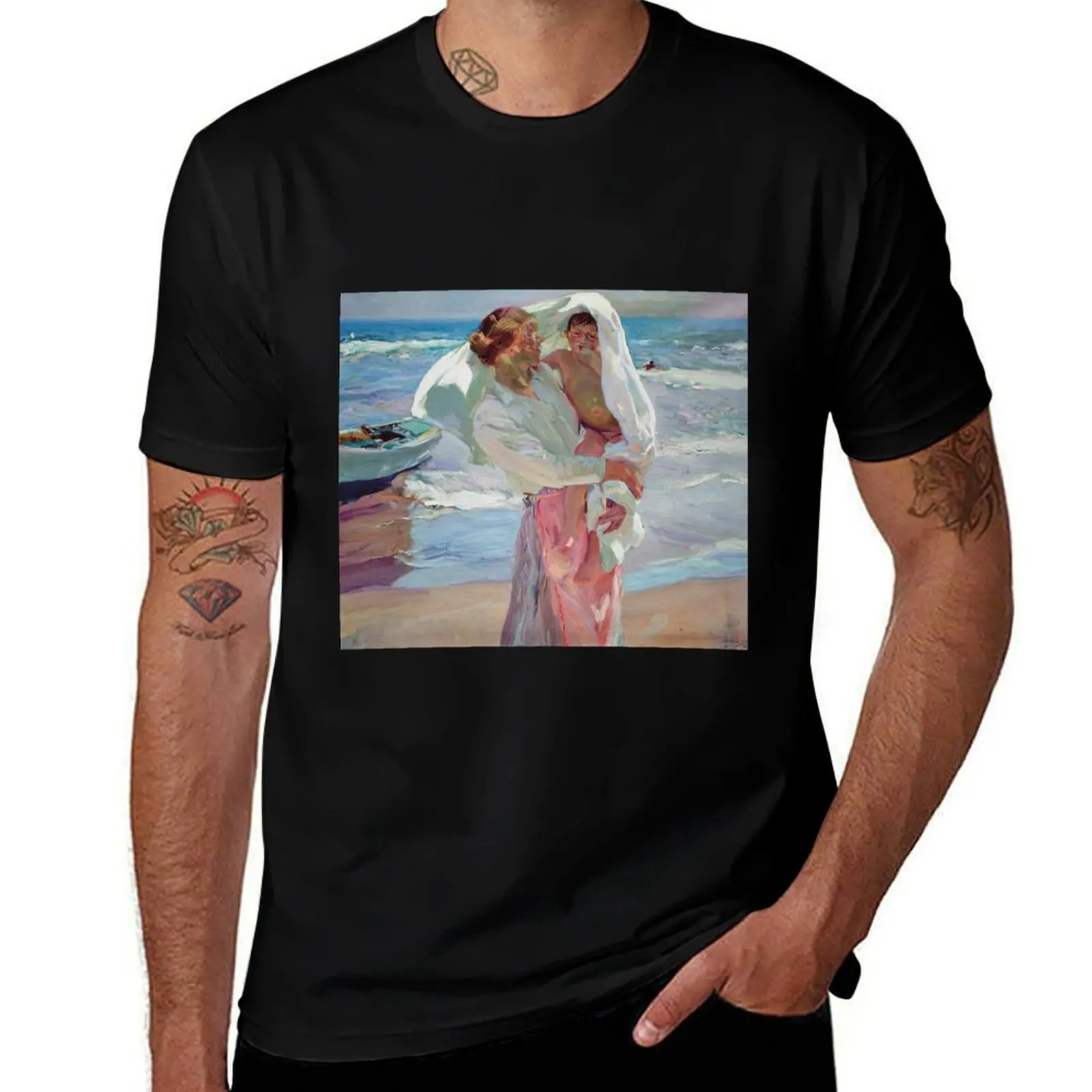 

Joaquin Sorolla Y Bastida - After Bathing (1915) T-Shirt Clothing sweat topping t shirt men