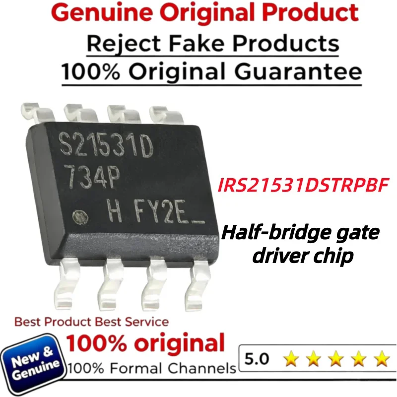 5-10-20pcs 100% New Original IRS21531DS IRS21531DSTRPBF S21531D IRS21531D Chip Drive IC GATE DRVR HALF-BRIDGE 8SOIC SOP-8