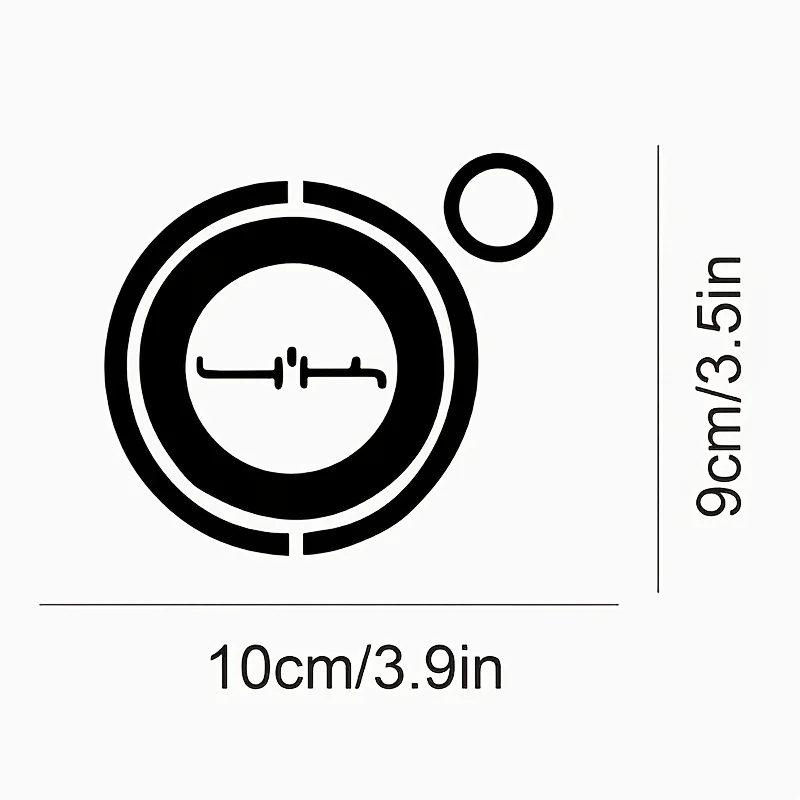 Definition Vinyl Sticker Fuel Tank Cover Decal Waterproof for Car Truck Off‑Road Vehicle Door Window Notebook