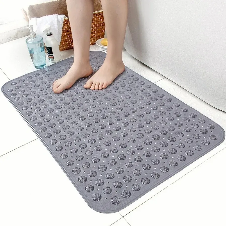 Non-slip Bath Mat With Suction Cups Bathroom Rug Pvc Bath Rug Kitchen Carpet Kitchen Accessories Bathroom Accessories