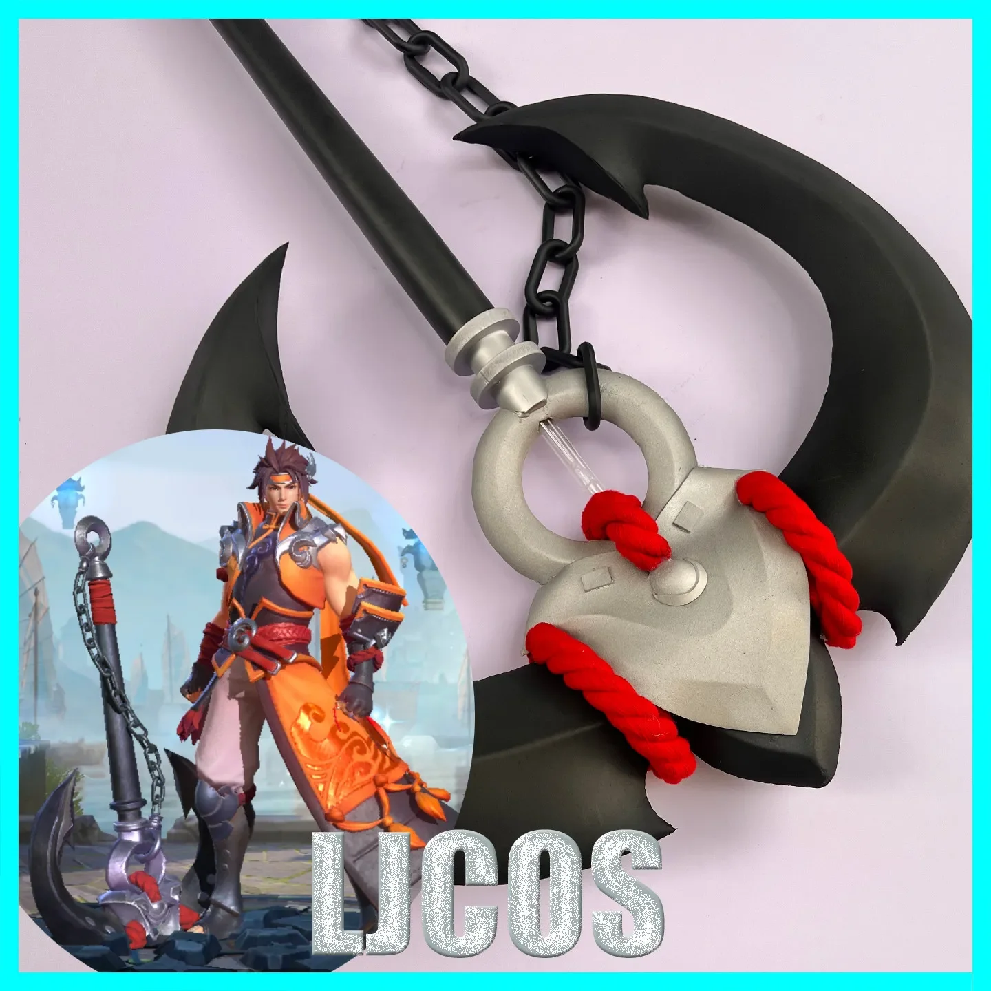 Sun Ce Anchor Prop Game Honor of Kings Cosplay Replica Prop Halloween Carnival Party Game Character Costume Accessory