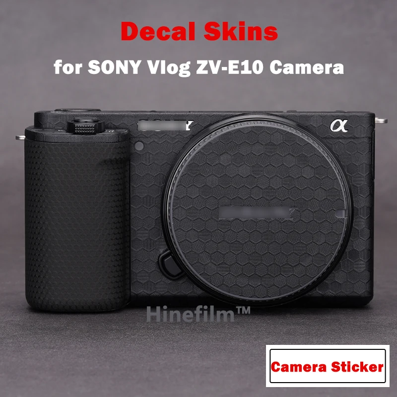 for Sony ZVE10 Camera Decal Skins ZVE-10 Protective Sticker for Sony zv e10 / ZV-E10 Camera Wrap Cover Film