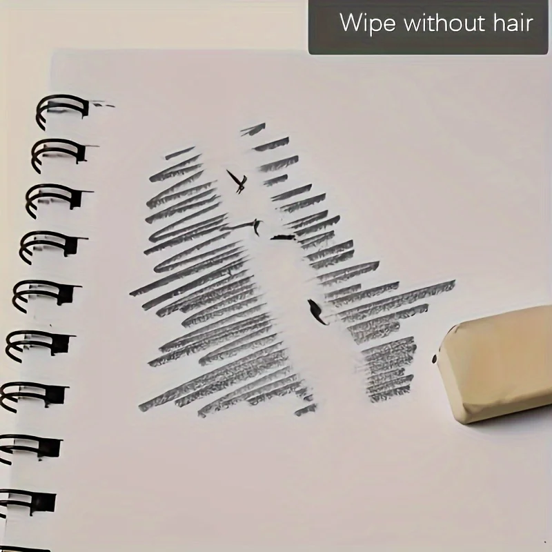 Schwarzes Künstler-Skizzenbuch - Zeichenblock aus Kunstpapier, Perfekt zum Skizzieren und Zeichnen, Zeichenwerkzeuge, Spiralbindung, Dicke Papierseiten – Detail 4