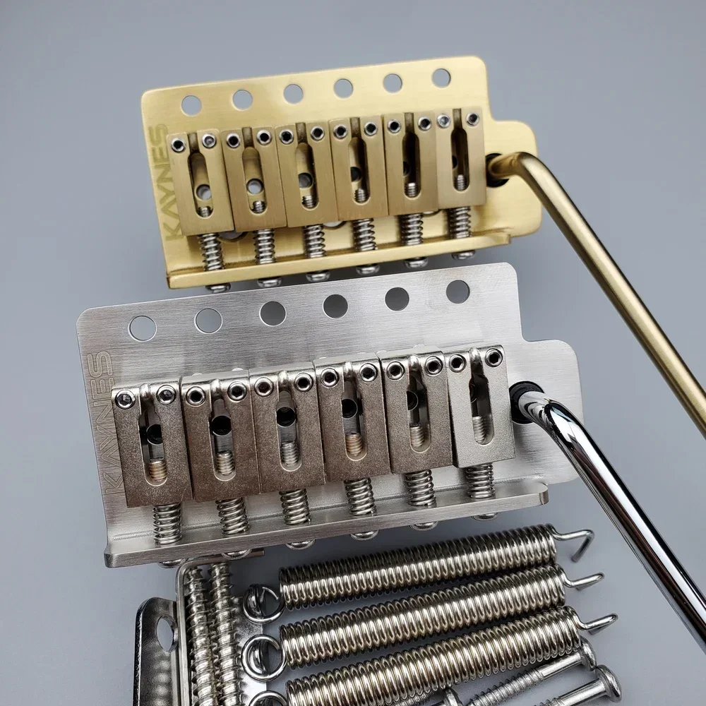 

【Made in Japan】 KAYNES 52.5MM ST Electric Guitar Tremolo System Bridge With Stainless Steel / Brass Block Saddle KY01S