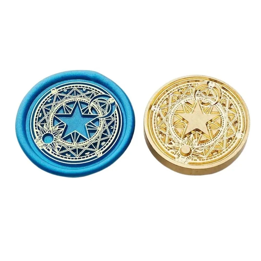 Butterfly Icon Wax Seal Stamp Replace Head Antique Metal Star Sky Pattern Sealing Wax Seals Head DIY Tool Retro
