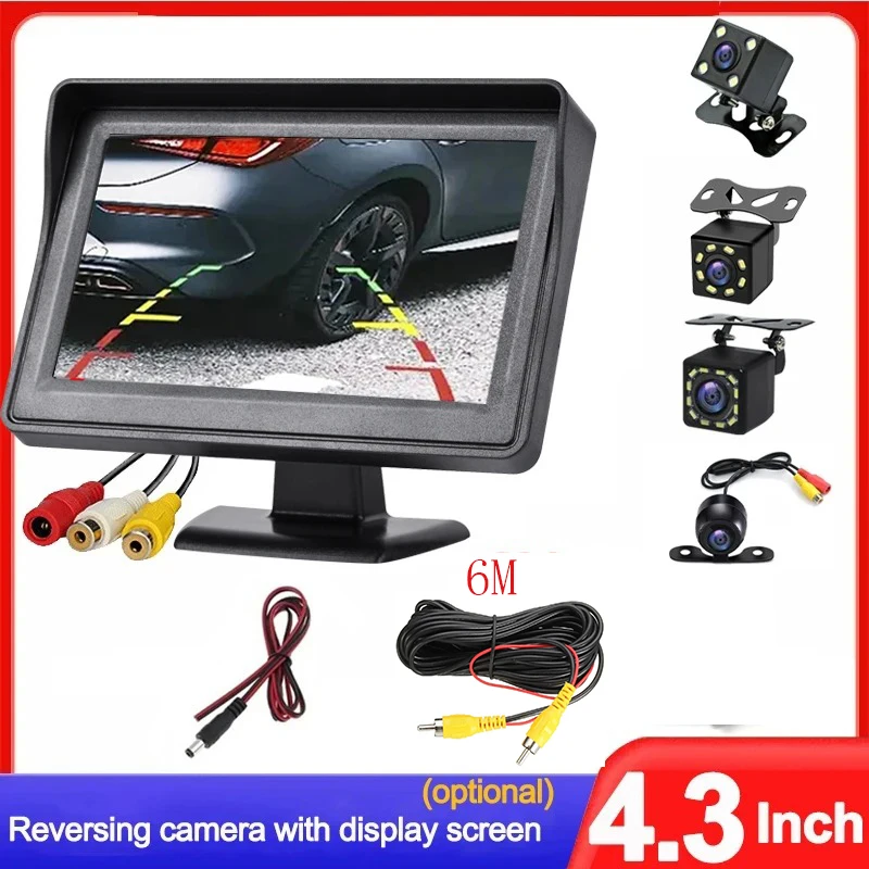

Easy Installation 4.3Inch Rear View Camera Monitor Screen Reversing Camera for Car Parking Parking System Camera for Vehicle