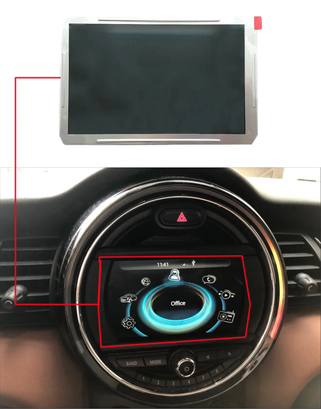 Original BM9279424 LCD Display Screen is Suitable For BMW MINI X3 F25, X4 F26, X5 F15, X6 F16