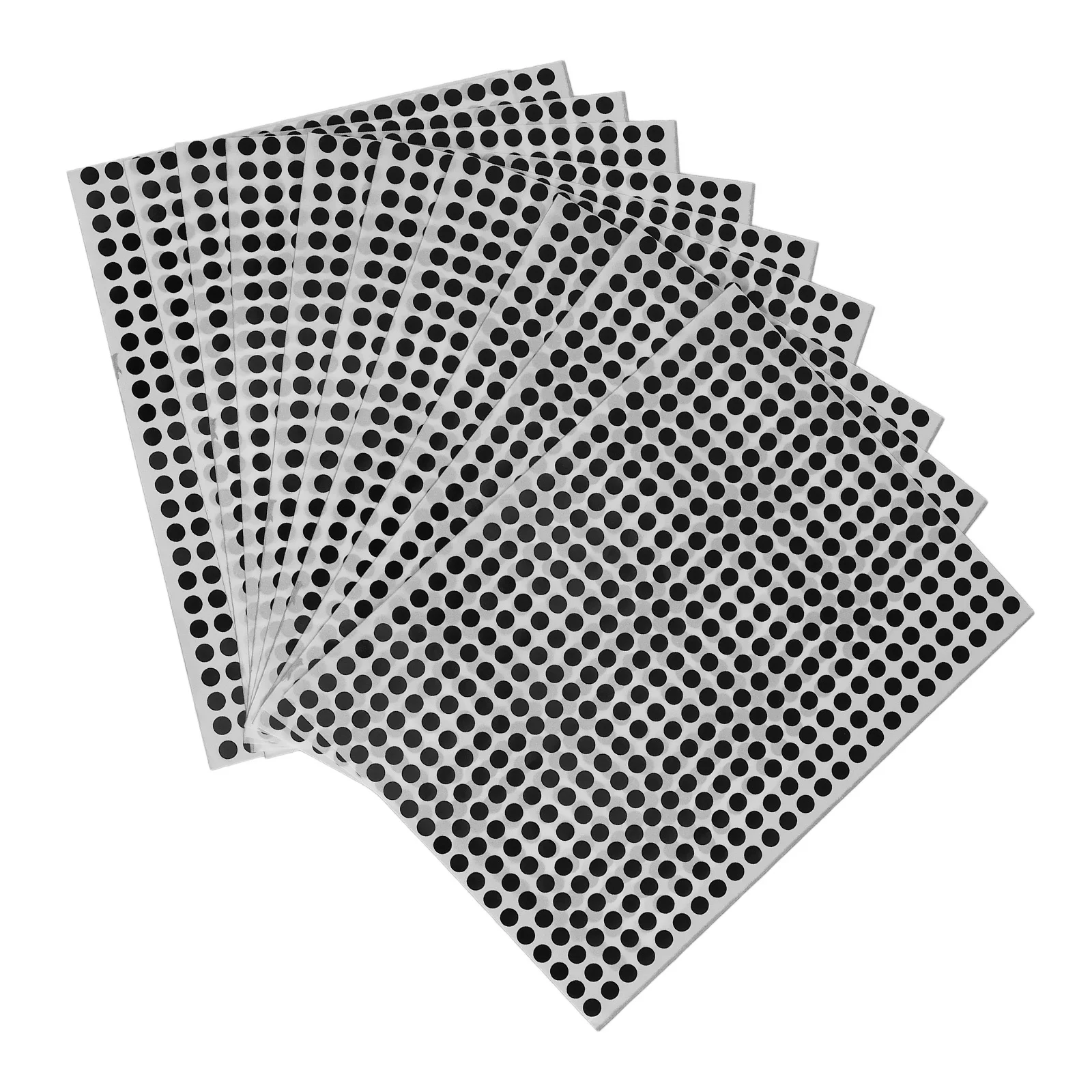 ملصقات منقطة مكونة من 10 أوراق صغيرة مستديرة يمكنك صنعها بنفسك لوضع علامات منظم الأدراج والحاويات #2