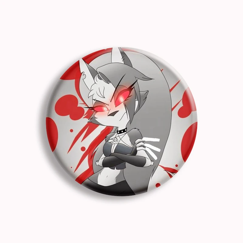 Anime Helluva Boss Loona Cute Soft Button Pin Kawaii Cartoon