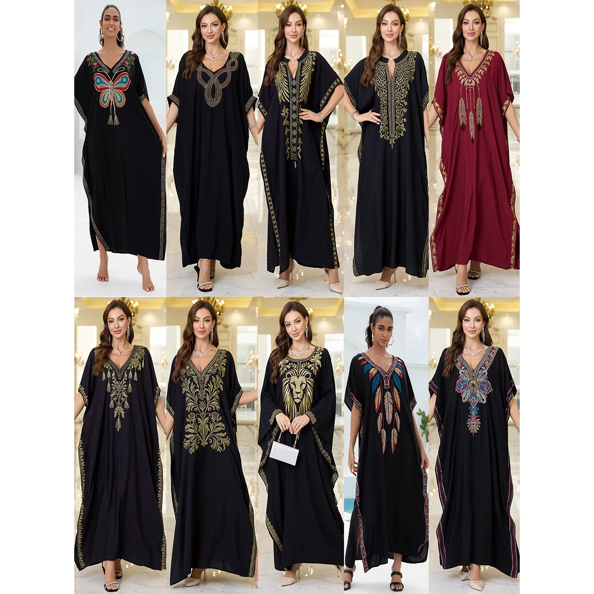 

Кружевное макси-платье из хлопка, свободный длинный халат, пляжная накидка, китайский этнический стиль, женская мода, зимняя коллекция