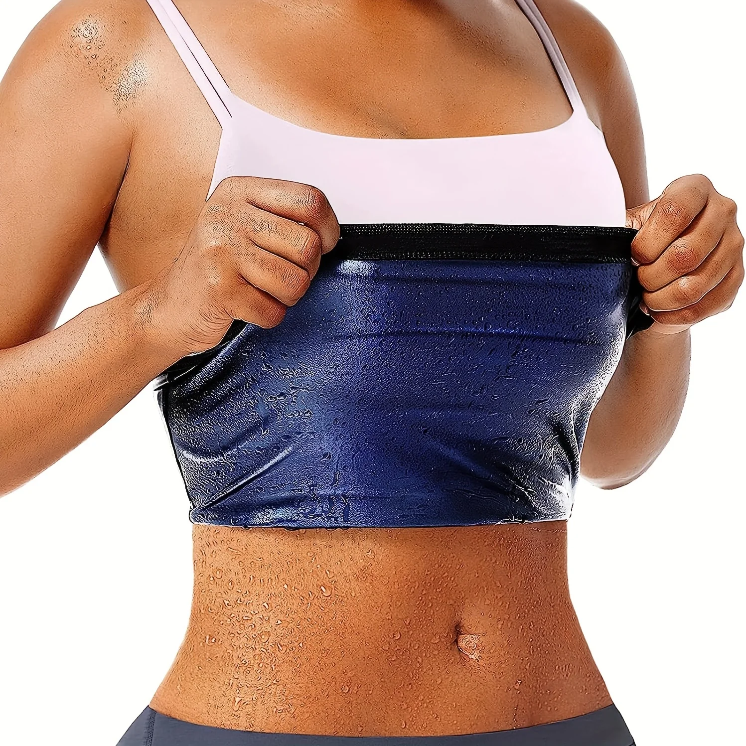 Women Waist Trimmer Sauna Sweat Wrap Belt Band for Workout Exercise Bodybuilding Lower Sauna Suit Sweat Belt Belly