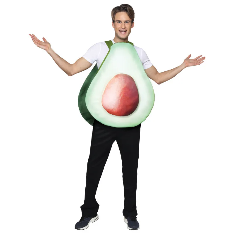 Adulti Donne Uomini Frutta carina Costumi di Halloween di un pezzo Donna Uomo Taglia unica Divertente Frutta Cosplay Vestito per la festa o il Carnevale