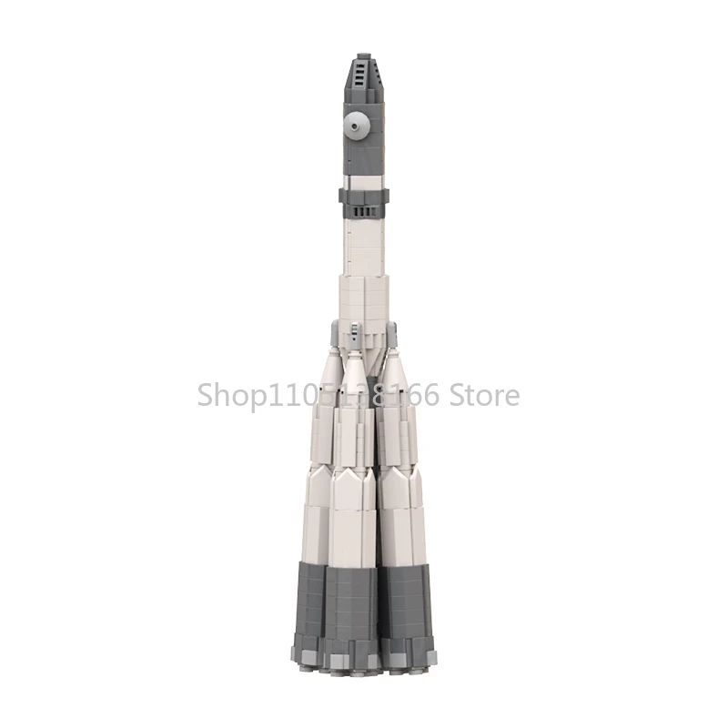 

MOC Building Blocks Toy - MOC-104017 Vostok Rocket Family in Space Exploration Style, Early Spacecraft Collection