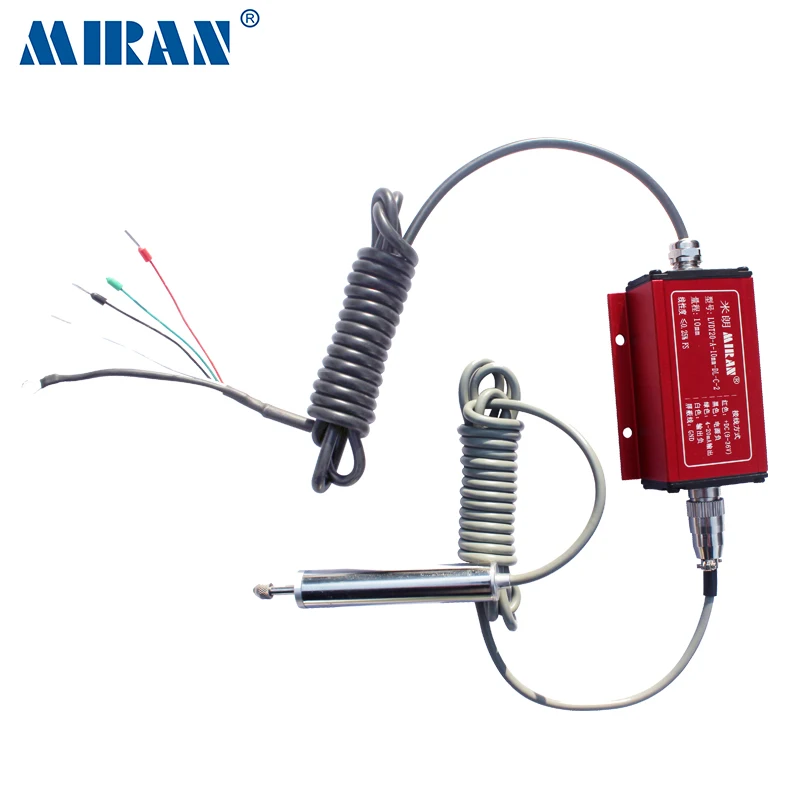 Miran Spring Loaded LVDT Transducer Inductive Linear Position Displacement Separating Self Return LVDT Transducer ±10V Output