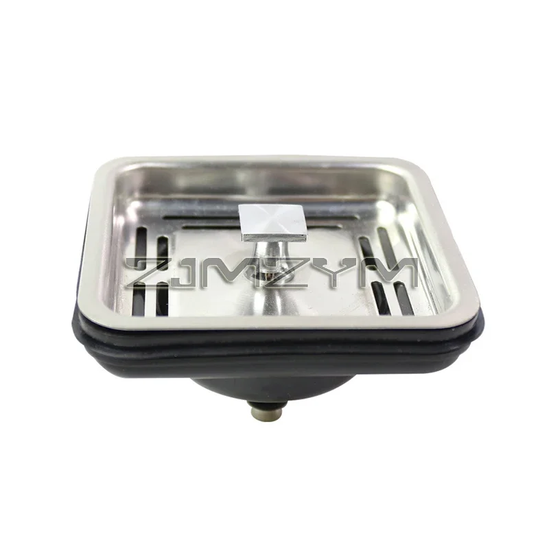 

Stainless Steel Square Sink Strainer Plug Kitchen Sink Drain Mesh Stopper Basket Strainer Waste Plug Kitchen application