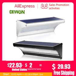 60/48Led Outdoor Solar Wall Light Solar Flood Lights Motion Sensor Waterproof Wall Lamp Metal Housing 1100LM for Garden Lighting