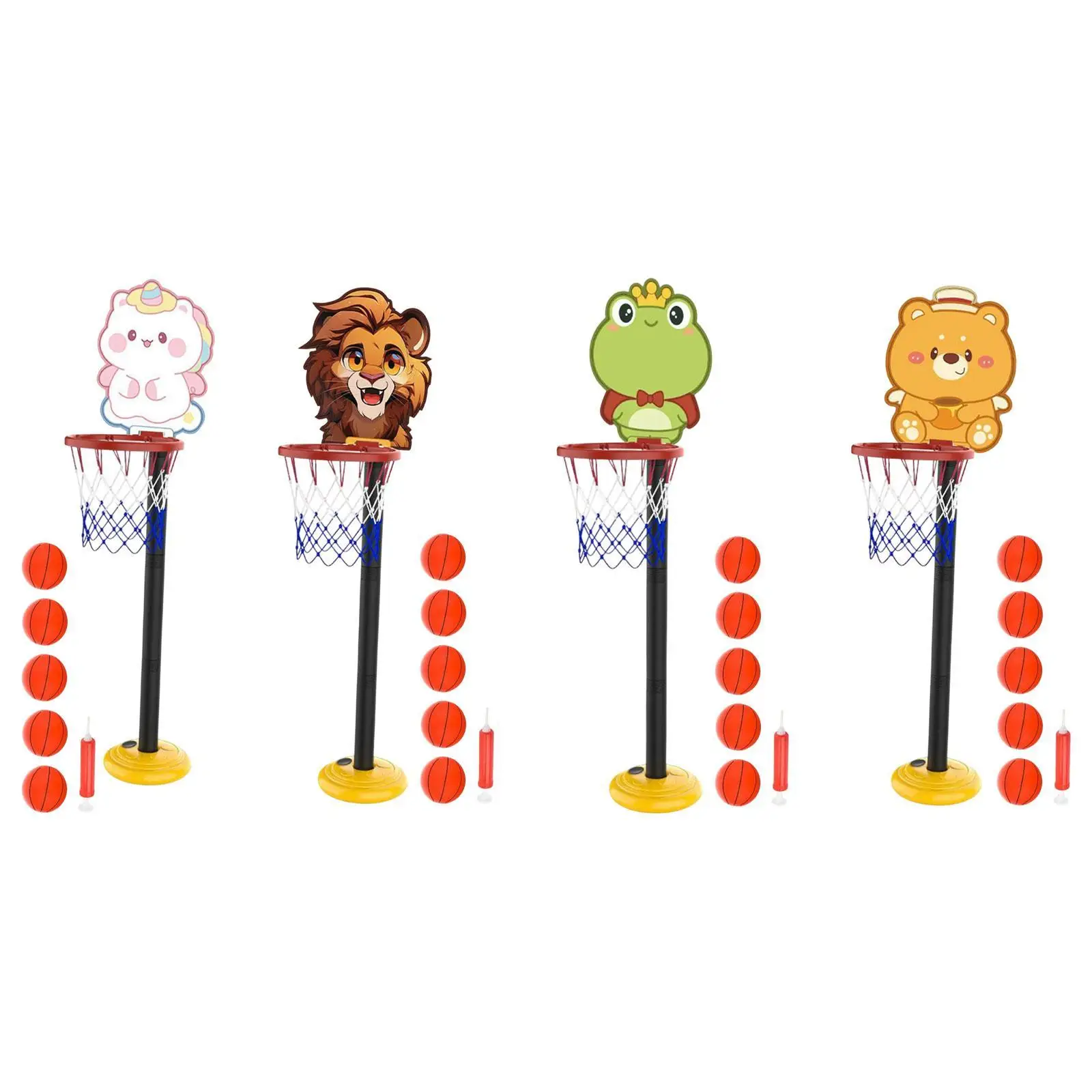 مجموعة حلقات كرة السلة للأطفال، شبكة كرة سلة محمولة لممارسة هدايا الأولاد