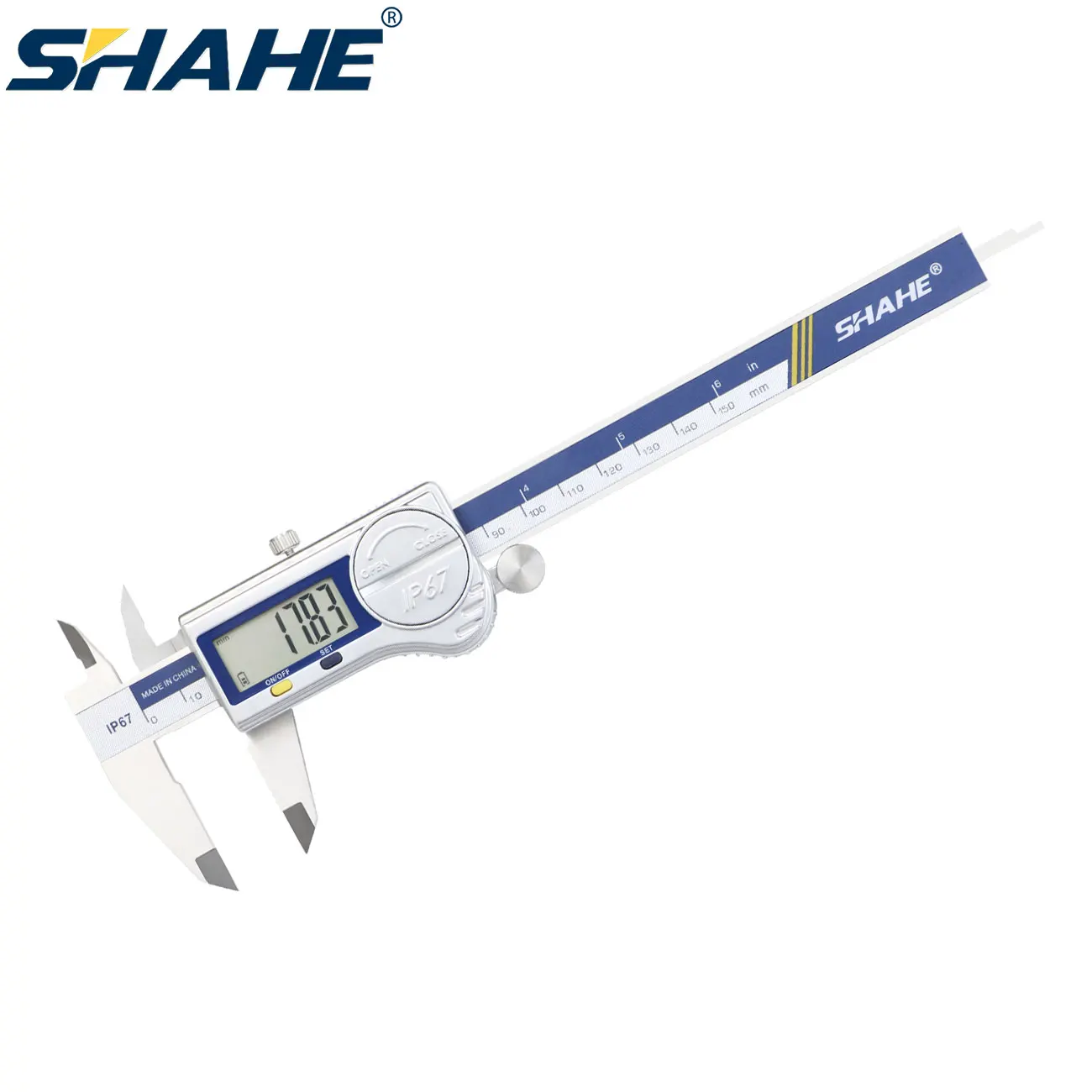 SHAHE Digital Calipers 150/200/300mm IP67 Digital Calipers Electronic Vernier Digital Caliper Measuring Tool Stainless Steel