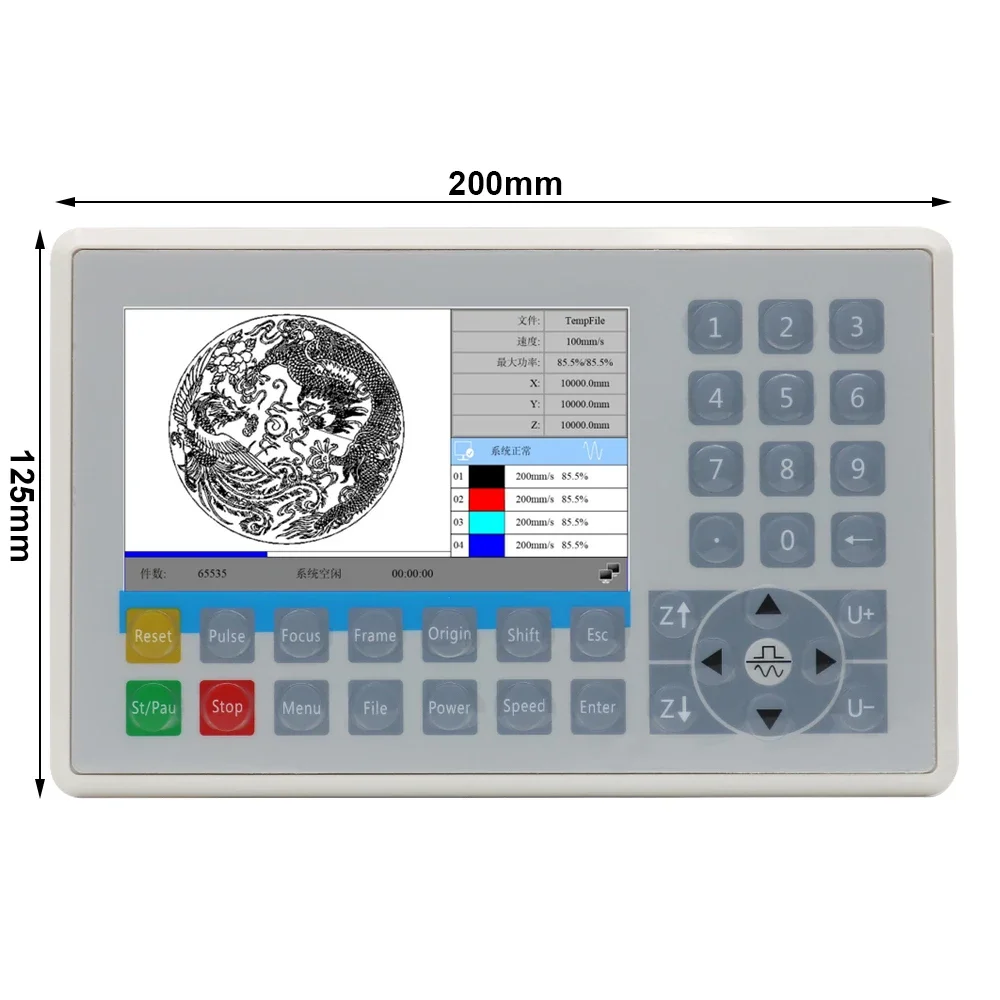 Imagem -02 - Qdhwoel Ruida Controlador a Laser Atualização para Máquina de Corte e Gravura a Laser Co2 6445g 6445g 6445s Rdc6445g