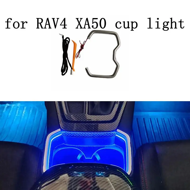 

LED Cup Holder Atmosphere Light For Toyota RAV4 XA50 2019-2024 Interior Decorative Lamp Blue light