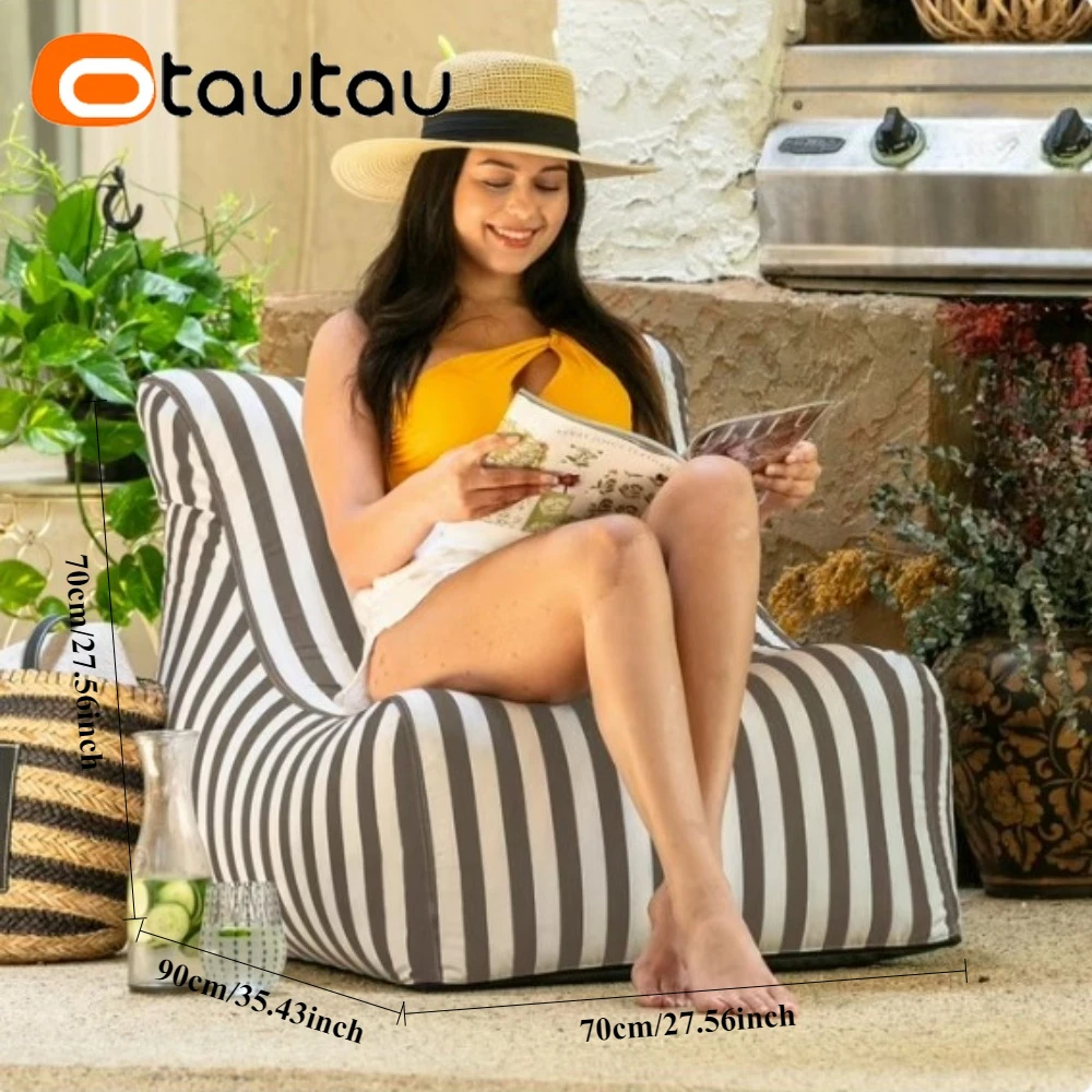 OTAUTAU في الهواء الطلق غطاء كيس فول الشاطئ حمام سباحة المتسكع SF464 【لا يوجد حشو بالداخل! تحتاج إلى شراء حشو بنفسك!】 #4