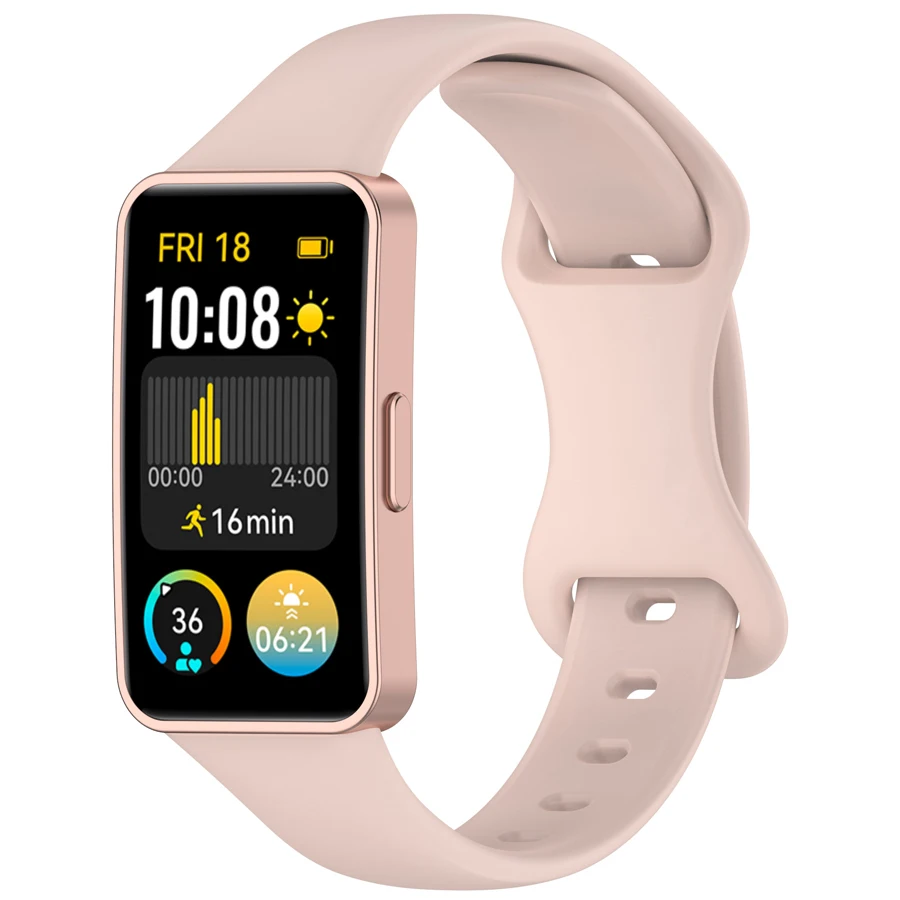 Zachte Siliconen Band Voor Huawei Band 10 9 8 Sport Ademende Horlogeband Vervanging Polsband voor Huawei Band 8 9 10 armband