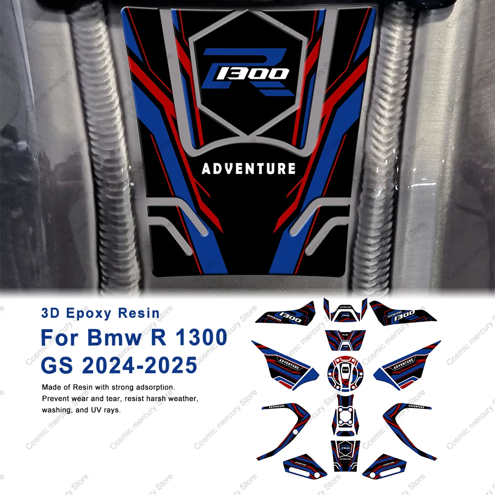 

3D Epoxy Resin Protective Tank Pad Kit Motorcycle Tank Pad Sticker For BMW R 1300 GS 2024-2025