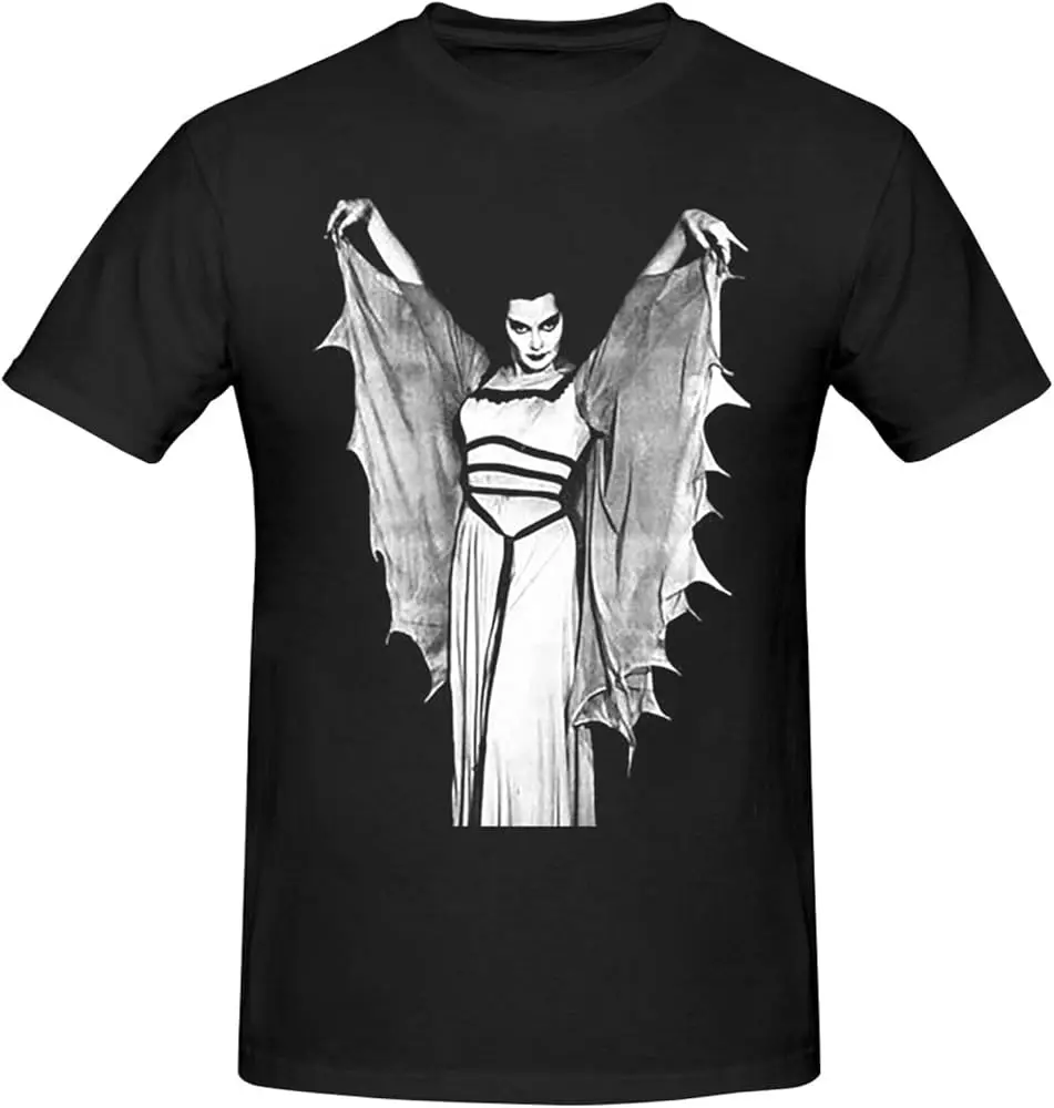 Lily Munster T Shirt Men's Loose Sport O-Neck Tee Casual Fashion Short Sleeve Tops