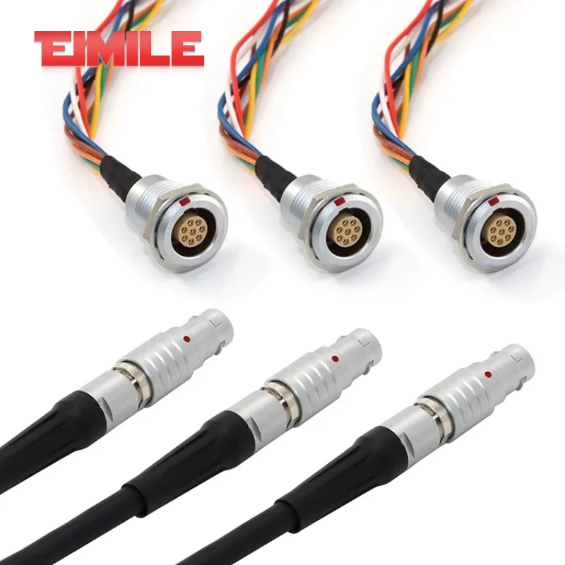 00B 0B 1B FGG EGG Connector Cable Push Pull Self-locking Compatible w Remo 2 3 4 5 6 7 8 9 10 12 14 16 Pin Aviation Plug Adapter