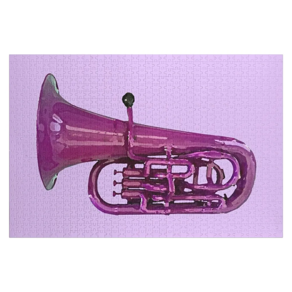 

Purple Euphonium Jigsaw Puzzle Customizable Gift Wooden Decor Paintings Customized Toys For Kids Puzzle