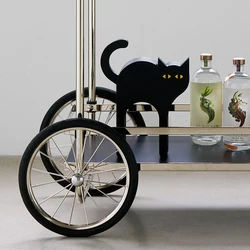 Black Cat Decoration Wall Desktop Nordic Ins Style Creative Home Modern Style Bedroom Living Room Coffee Table Home Accessories