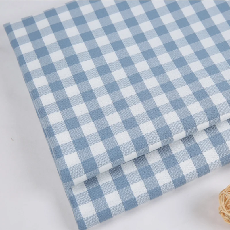 Plaid Cotton Linen Fabric By The Meter for Upholstery Sofa Covers Tablecloth Curtains Diy Sewing Striped Cloth Thickened Textile