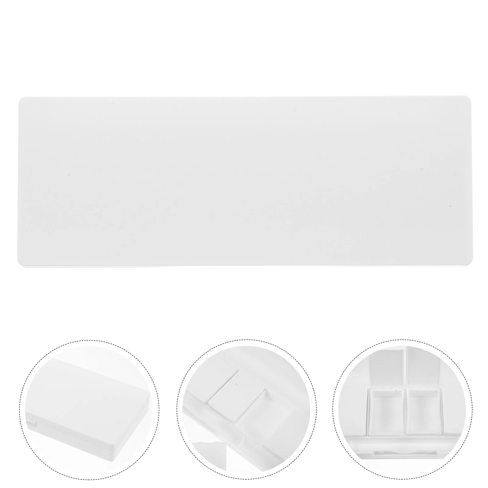 

Empty Eyeshadow Box 6 Slots Refillable Makeup Palette Portable Watercolor Paint Tray Detachable Compartments Travel Nail