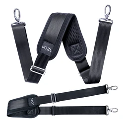 59 Inch Shoulder Strap Universal Replacement Handbag Strap with Fixed Padding and Adjustable Buckle for Single Shoulder Bag