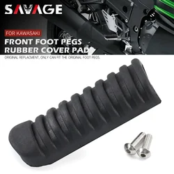 Apoio para os pés pé peg capa de borracha para kawasaki z900rs z750 zx9r ninja 650 1000 versys zzr zrx acessórios da motocicleta almofadas pedal