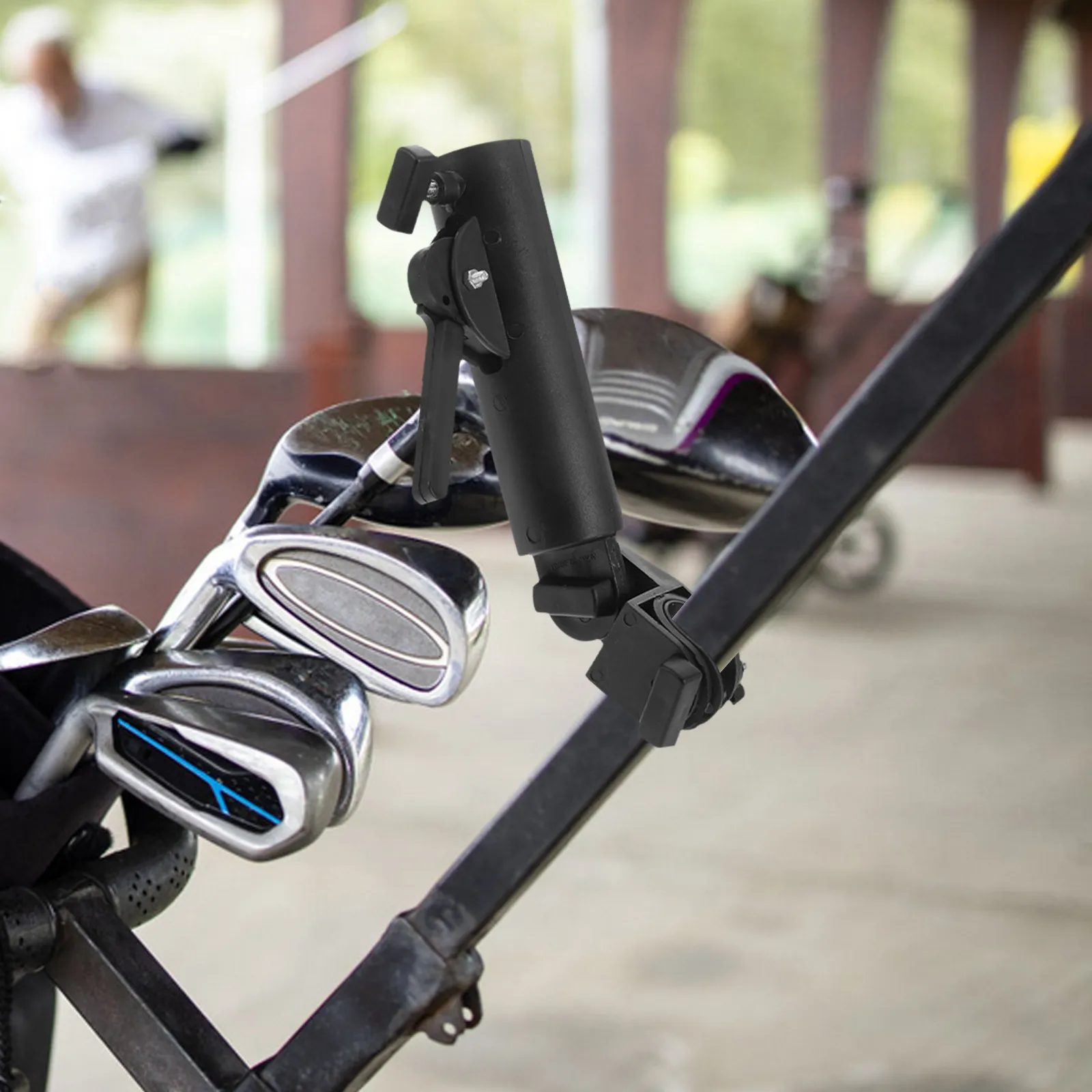 Golf Cart Umbrella Holder Adjustable Clamp Mount Stand Suitable for Push Cart Stroller Bicycle Outdoor Gear Golf Umbrella Holder