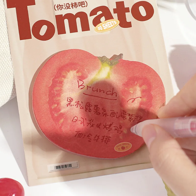 

Office School Supplies Vital Sign Maintenance Package Fun Simulated Food Diary Collage Message Memo Pad kawaii stationery Gift