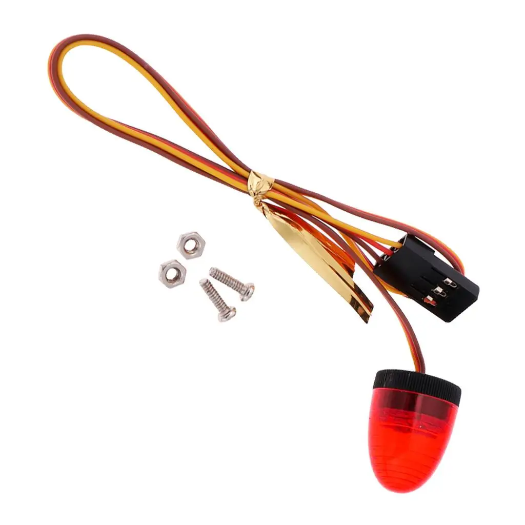 1 10 RC Car Buggy LED Flashing Light Rotating Replaceable Police Lamp for Rock Crawler Hobby