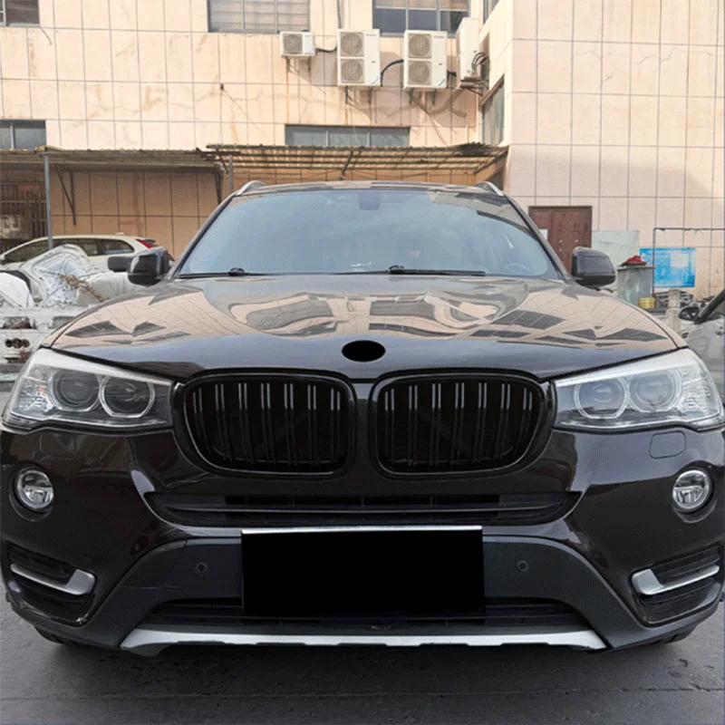 High Quality Single Line Double Line Grille Without Light Modification Accessories Fit For BMW X3 X4 F25 F26 LCI 2014-2017