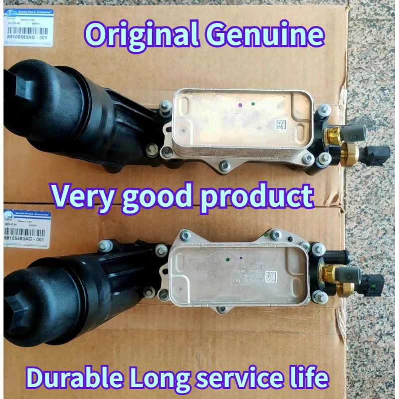 Original Genuine Engine Oil Cooler (Adapter) are Suitable For 3.0L And 3.6L Jeep Wrangler, Grand Cherokee 68105583AG 68105583AA