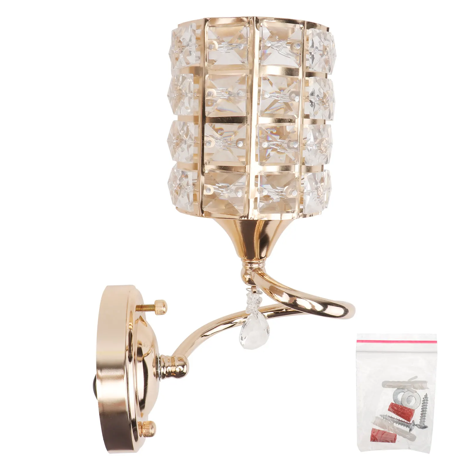 

Wall Crystal Lamp Decorative Lamps Creative Style Light Adornment Wireless Fashionable Cozy Home Shop Easy Install Long Lasting