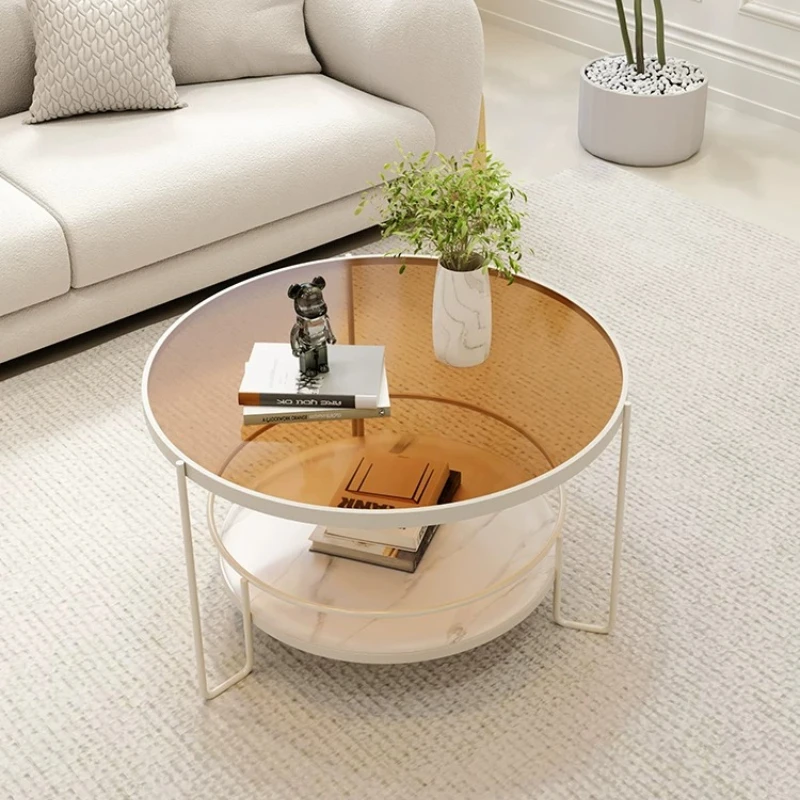 Luxury Easthetic Salon Coffee Table Glass Minimalist Occasional Patio Coffee Table Nordic Commercial Mesas De Jantar Furniture view 2