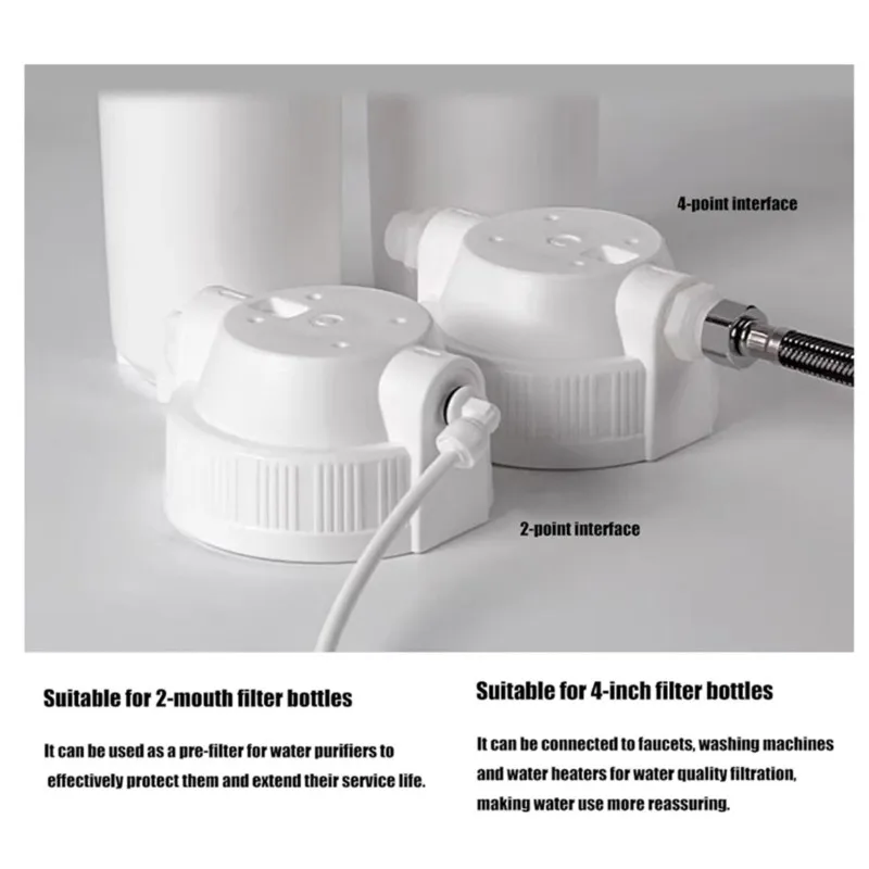 KEOL-For Kitchen Depurators Purifiers Accessories- Water Filter Replacement 10Inch Clear Cartridge Bottle Pre Filter Housing view 2