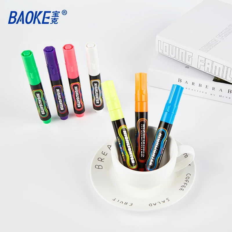 BAOKE MP4901A 7 Colors Erasable Led Display Highlighter Set