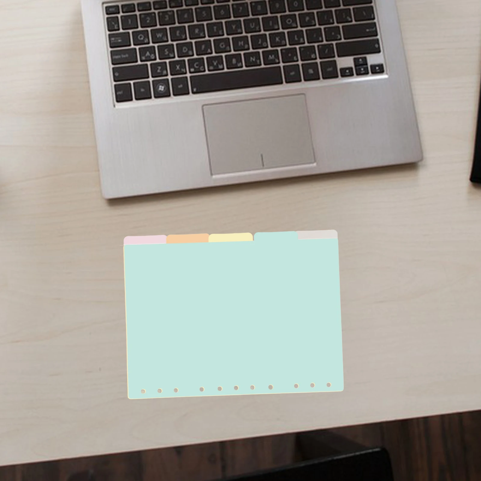 

5Pcs Plastic Indexed Dividers Office File Organizer Paper Binder Tabs 11 Holes Colored Page Markers Paper Dividers