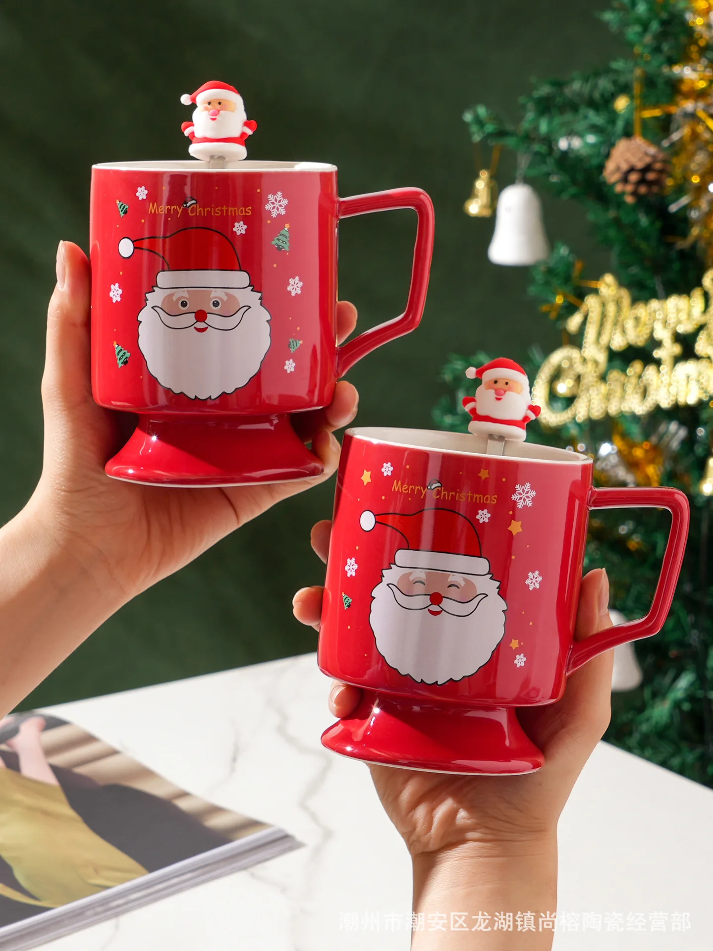 

Creative Santa Claus Ceramic Cup Christmas Mug High Value Cute Cartoon