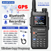 Baofeng UV-26 Walkie Talkie GPS Multi Band Bluetooth Recording AM FM Wirless Copy Frequency Type-C Long Range Two Way Ham Radio